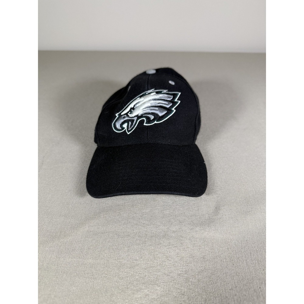 VINTAGE Philadlephia Eagles Hat Cap Adult Black One Size Twins Enterprise NFL
